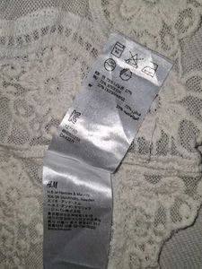 H&amp;M Lace Sheer Top