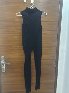 Black Sleeveless Jumpsuit