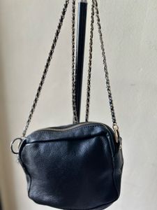 Black Chain Crossbody Bag