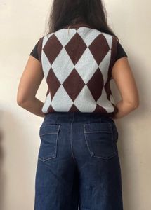 Button Up Sweater Vest