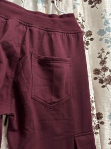 Maroon Cargo Sweatpants