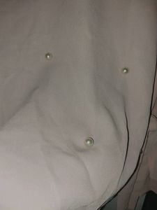 Pearl studded top - peplum sleeves