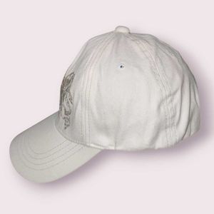 ASK Enquired White Embroidered Cap - Rare Korean