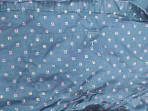 Xl(42)Stylish Blue Printed Shirt
