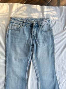 Bootcut Denim Jeans With Tag