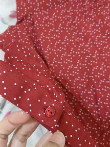 Stylish Red Printed Shirt