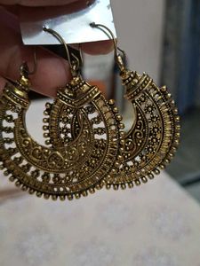 Boho Chic Gold Hoop Earrings