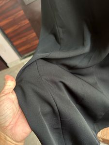 Solid Black A line dress