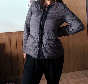 🌸Cozy Charcoal Quilted Jacket for Women🌸