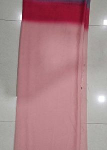 Ombre Saree - Pink, Red, &amp; Blue (Without Blouse)