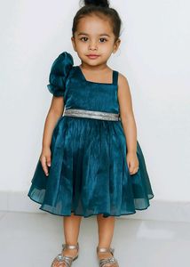 Teal One-Shoulder Dress