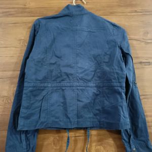 Blue Crop Jacket