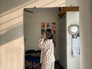 Patterned Long Sleeve Top