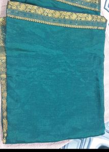 Turkish Blue Silk Saree