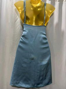 Silky Blue Lace Lingerie Dress