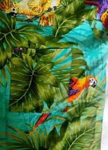Tropical Parrot Print Shirt