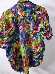 front tie up hawaiian shirt