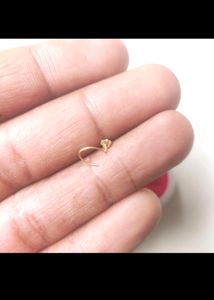 18k Pure Gold Ad Nose &amp; Earings 1pair(2pieces)