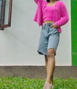 Denim Bermuda Shorts