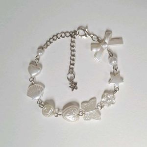 Cute Pearl & Charm Bracelet
