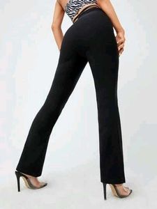 trendy women black trousers