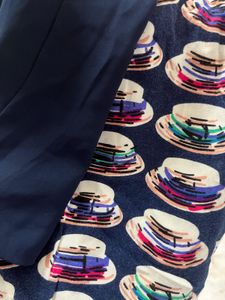 Unique Navy &amp; Printed Top