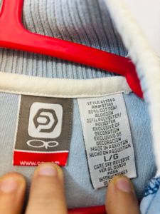 Sky Blue Jacket Very Thick For Winters