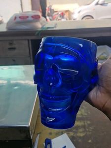 Skull Face Big Mug Glass