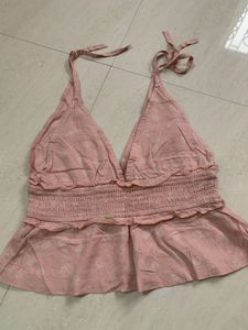 Cute Pink Halter Top