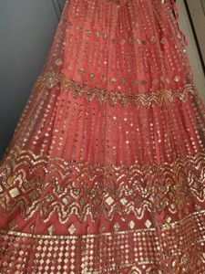 Gota Work Light mauve Lehenga Choli Set