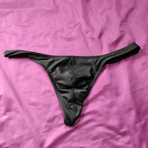 Black Rarefind Silky Thong