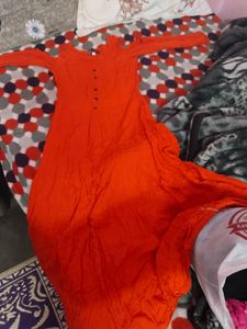 Full Length Off Shoulder Anarkali Kurti