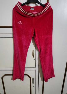 Kappa Pink Luxe Velvet  Jogging Pant
