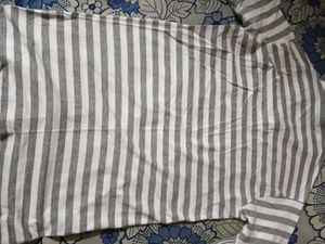 Grey Stripes Full + Half Sleeves T-shirts