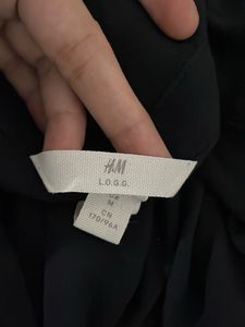 H&amp;M Pintresty Black Shirt Dress