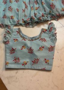 Floral Print Lehnga choli