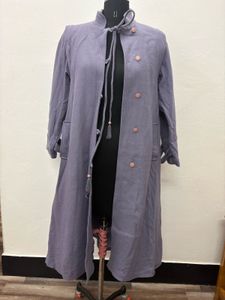Elegant Lavender Long Coat