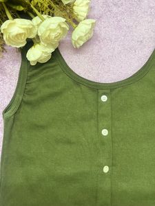 Olive Green Tank Top