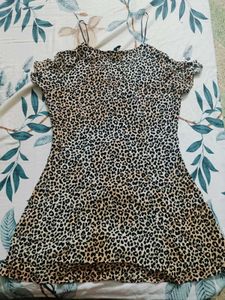 Leopard Print Mini Dress