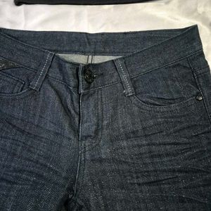 Sparkly Low Waist Bootcut Denim Y2K Vintage