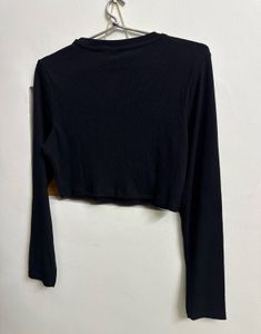 Black &#39;Bad Vibes Only&#39; Crop Top