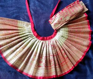 Pink &amp; Gold Brocade Radha Rani Lehenga