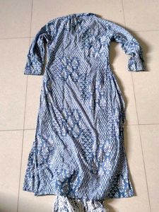 🩵 Elegant Handblock Print Kurta &amp; Salwar Set