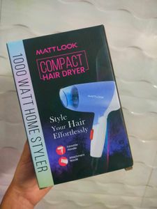 MATTLOOK Compact Hair Dryer - 1000W