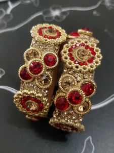 Red & Gold Indian Bangles
