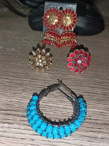 Earrings And Rings All Are New