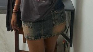 Denim Mini Skirt
