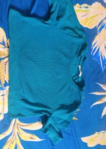 Teal Crop Top