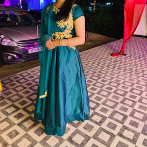 Green Ethnic Gown