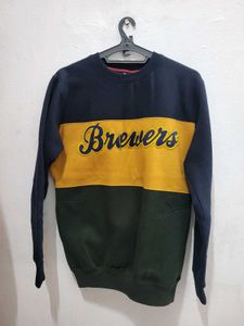 Brewers Color Block Crewneck